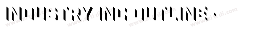 Industry Inc Outline字体转换